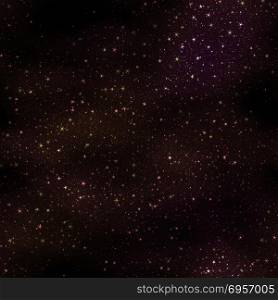 Star field in space and gas congestion background.. Foggy stars