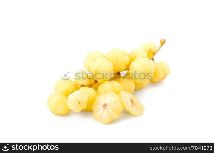 star gooseberry fruit isolated on white background