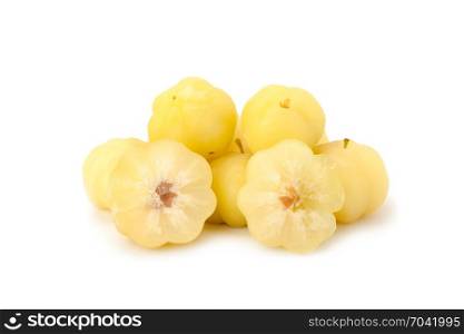 star gooseberry fruit isolated on white background