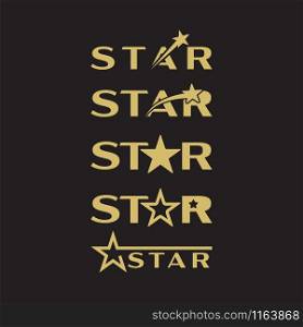 Star graphic design template vector isolated illustration