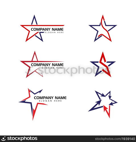 Star icon Template vector illustration design