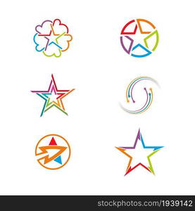 Star icon Template vector illustration design