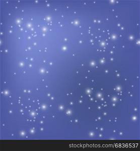 Star Seamless Pattern Isolated on Blurred Blue Background. Star Seamless Pattern