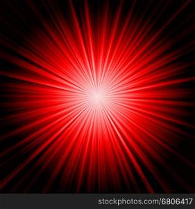 Starburst background, sunbeams going in all directions, red and black