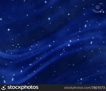starfield. a nice blue star field of bright and shining stars
