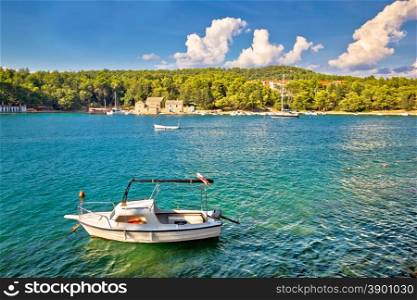 Stari Grad on Hvar island waterfront view, Dalmatia, Croatia