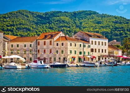 Stari Grad waterfront view, island of Hvar, Croatia