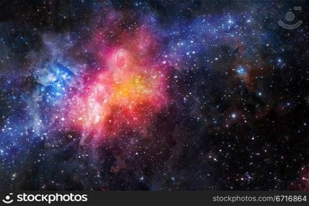 starry background of stars and nebulas in deep outer space