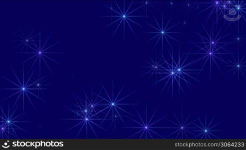 Starry sky motion background (seamless loop)
