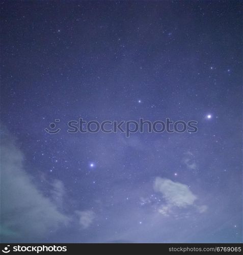 stars and cloud
