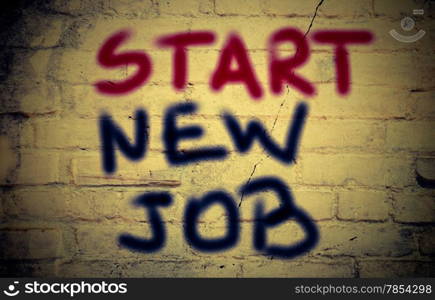 Start New Job Concept