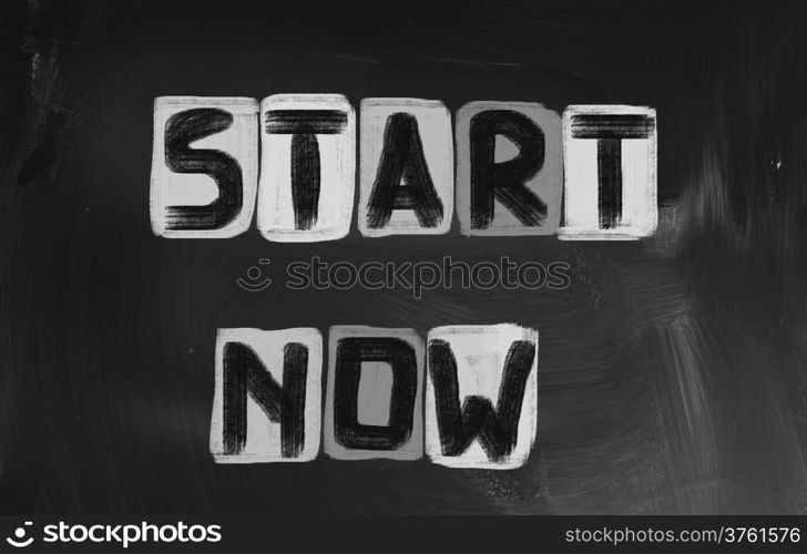 Start Now Concept