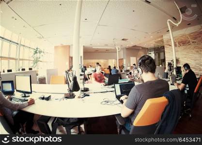 startup business people group working everyday job at modern office