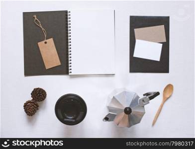Stationery and business branding mock up set, modern style