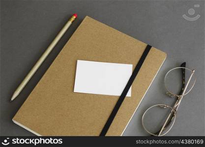 stationery concept with business card book