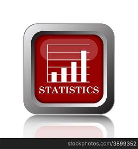 Statistics icon. Internet button on white background