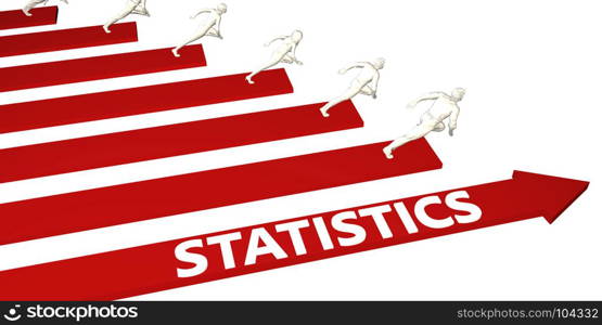 Statistics Information and Presentation Concept for Business. Statistics Information