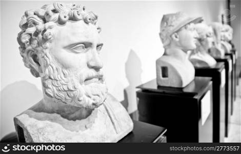 Statue collection of classical model, Naples, Italy