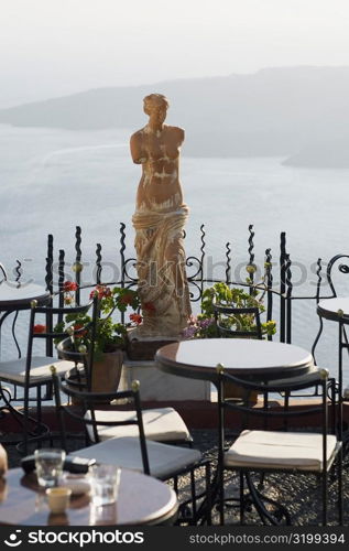 Statue in a restaurant, Greece