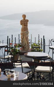 Statue in a restaurant, Greece