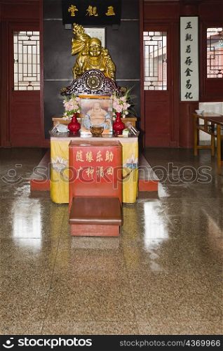 Statue in a temple, Zhanshan Temple, Qingdao, Shandong Province, China