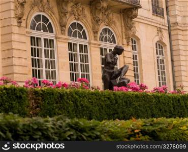 Statue in front of building in Paris France