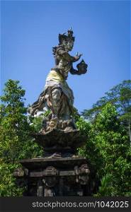Statue in Pura Tirta Empul temple, Tampaksiring, Ubud, Bali, Indonesia. Statue in Pura Tirta Empul temple, Ubud, Bali, Indonesia