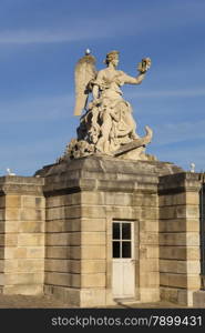 Statue in the castle of Versailles, Ile de France, France