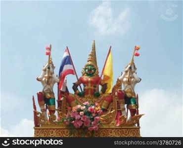 "Statue in the novels of Thailand "Bun Bang Fai Festival""