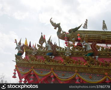 "Statue in the novels of Thailand "Bun Bang Fai Festival""