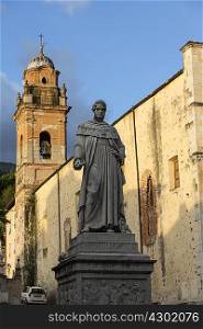 Statue in town square, Pietrasanta, Tuscany, Italy