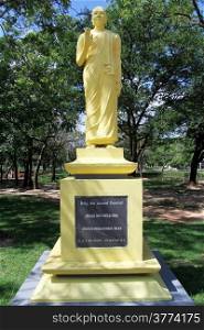 Statue of Arahath Mha Mahinda Thera in Mihintale, Sri Lanka