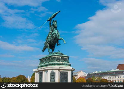 Statue of Archduke Charles in Vienna, Austria