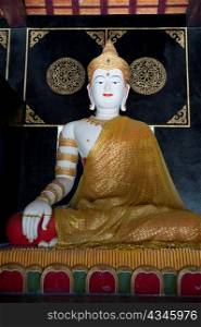 Statue of Buddha in Wat Chedi Luang, Chiang Mai, Thailand