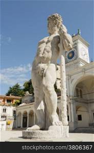 Statue of Caco, a character present in the tenth labor of Hercules