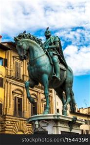 Statue of Cosimo I de Medici in Florence, Italy