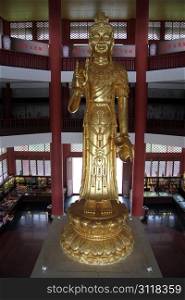 Statue of goddes Guanyin in temple, Dali, China