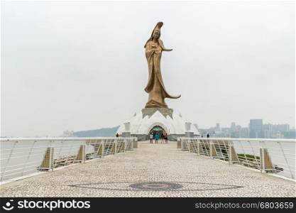 Statue of Golden Mother God Kuan Im macau China