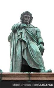 Statue of Johann Christoph Friedrich von Schiller, German poet, philosopher, historian and playwright in Stuttgart