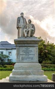 Statue of John Murray and Nicolaas Jacobus Hofmeyr in Stellenbosch, South Africa