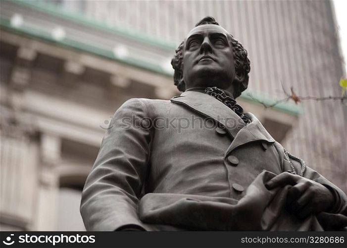 Statue of Josiah Quincy III in Boston, Massachusetts, USA