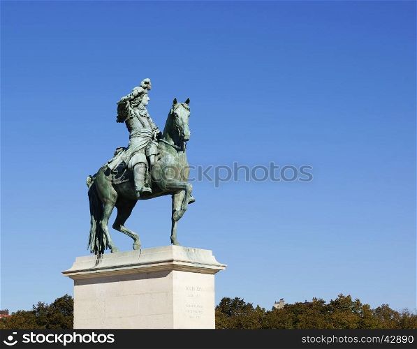 Statue of Louis XIV at Versailles, France
