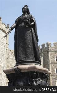 Statue Of Queen Victoria Outside Windsor Castle