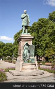 statue of runeberg in the finnish capital Helsinki