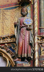 Statue of the Apostle, La Sainte Chapelle in Paris, France