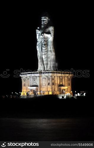 Statue of the poet - Thiruvalluvar (national indian hero), Kanyakumari, India