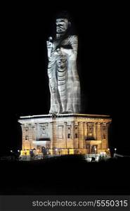 Statue of the poet - Thiruvalluvar (national indian hero), Kanyakumari, India