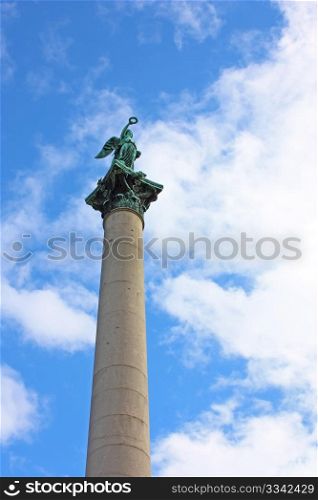 Statue on King Wilhelm Jubilee column at Schlossplats, Stuttgart