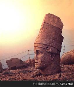 Statue on Mount Nemrut in Turkey