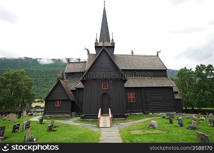 Stave church (Stavkirke) in Norway